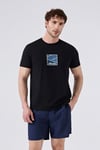 Ellesse % 100 Pamuk Regular Fit Bisiklet Yaka Baskılı Erkek T Shirt 6SM5025-BK SİYAH