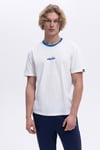 Ellesse % 100 Pamuk Regular Fit Bisiklet Yaka Logolu Erkek T Shirt CMO18-3-BL MAVİ