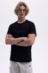Ellesse % 100 Pamuk Regular Fit Bisiklet Yaka Logolu Erkek T Shirt EM589-BK SİYAH