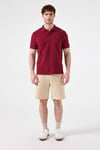 Ellesse % 100 Pamuk Regular Fit Düğmeli Erkek Polo Yaka T Shirt 6SM5044-TRD KOYU KIRMIZI