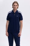 Ellesse % 100 Pamuk Regular Fit Yarım Fermuarlı Erkek Polo Yaka T Shirt EM169-1-NV LACİVERT