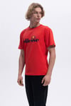 Ellesse Baskılı Pamuklu Regular Fit Bisiklet Yaka Erkek T Shirt EM459-RD KIRMIZI