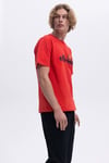 Ellesse Baskılı Pamuklu Regular Fit Bisiklet Yaka Erkek T Shirt EM459-RD KIRMIZI