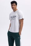 Ellesse Baskılı Pamuklu Regular Fit Bisiklet Yaka Erkek T Shirt EM455-OF BEYAZ