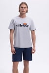 Ellesse Baskılı Pamuklu Regular Fit Bisiklet Yaka Erkek T Shirt EM459-SGR GRİ