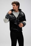Ellesse Desenli Regular Fit Kapüşonlu Fermuarlı Polar Erkek Sweat EM516-GI GRİ