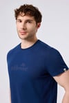 Ellesse Logolu % 100 Pamuk Regular Fit Bisiklet Yaka Erkek T Shirt 6SM5017-NV LACİVERT