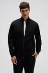 Ellesse Logolu Pamuklu Regular Fit Dik Yaka Fermuarlı Erkek Sweat EM545-BK SİYAH