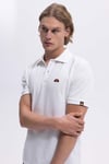 Ellesse Logolu Pamuklu Regular Fit Düğmeli Erkek Polo Yaka T Shirt EM460-OF BEYAZ