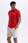Ellesse Logolu Pamuklu Regular Fit Düğmeli Erkek Polo Yaka T Shirt EM460-RD KIRMIZI