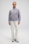 Ellesse Logolu Regular Fit Dik Yaka Polar Kadın Mont EF525-LC LİLA