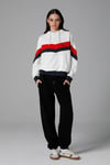 Ellesse Pamuk Karışımlı Oversize Kapüşonlu Bayan Sweat EF178-OF BEYAZ