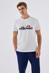 Ellesse Pamuklu Logo Baskılı Regular Fit Bisiklet Yaka Erkek T Shirt 6SM5070-OF BEYAZ
