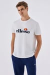 Ellesse Pamuklu Logo Baskılı Regular Fit Bisiklet Yaka Erkek T Shirt 6SM5070-OF BEYAZ