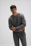 Ellesse Pamuklu Regular Fit Bisiklet Yaka Logolu Erkek Sweat EM556-ANT ANTRASİT