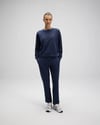 Ellesse Pamuklu Regular Fit Bisiklet Yaka Logolu Kadın Sweat EF553-NV LACİVERT