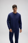 Ellesse Pamuklu Regular Fit Bisiklet Yaka Logolu Erkek Sweat EM579-NV LACİVERT