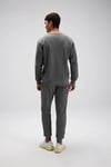 Ellesse Pamuklu Regular Fit Bisiklet Yaka Logolu Erkek Sweat EM556-ANT ANTRASİT