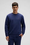 Ellesse Pamuklu Regular Fit Bisiklet Yaka Logolu Erkek Sweat EM579-NV LACİVERT