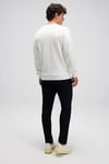 Ellesse Pamuklu Regular Fit Bisiklet Yaka Erkek Sweat EM623-OF BEYAZ