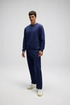 Ellesse Pamuklu Regular Fit Bisiklet Yaka Logolu Erkek Sweat EM579-NV LACİVERT