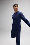Ellesse Pamuklu Regular Fit Bisiklet Yaka Logolu Erkek Sweat EM579-NV LACİVERT