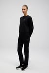 Ellesse Pamuklu Regular Fit Bisiklet Yaka Logolu Bayan Sweat EF553-BK SİYAH