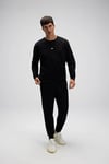Ellesse Pamuklu Regular Fit Normal Bel Ribanalı Paça Erkek Eşofman Altı EM554-BK SİYAH