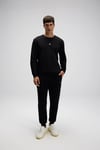 Ellesse Pamuklu Regular Fit Normal Bel Ribanalı Paça Erkek Eşofman Altı EM554-BK SİYAH
