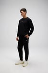 Ellesse Pamuklu Regular Fit Normal Bel Ribanalı Paça Erkek Eşofman Altı EM554-BK SİYAH