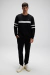 Ellesse Pamuklu Regular Fit Normal Bel Ribanalı Paça Jogger Erkek Eşofman Altı EM620-BK SİYAH