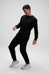 Ellesse Pamuklu Regular Fit Normal Bel Ribanalı Paça Erkek Eşofman Altı EM531-BK SİYAH