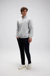 Ellesse Pamuklu Regular Fit Yarım Fermuarlı Dik Yaka Erkek Sweat EM580-GI GRİ