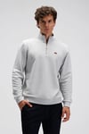 Ellesse Pamuklu Regular Fit Yarım Fermuarlı Dik Yaka Erkek Sweat EM580-GI GRİ
