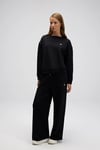 Ellesse Pamuklu Relaxed Fit Normal Bel Geniş Paça Bayan Eşofman Altı EF528-BK SİYAH