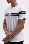 Ellesse Şerit Detaylı % 100 Pamuk Regular Fit Bisiklet Yaka Erkek T Shirt EM442-ECR EKRU