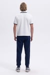 Ellesse Streç Pamuklu Regular Fit Şerit Detaylı Erkek Polo Yaka T Shirt EM491-OF BEYAZ