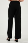 Eşofman Çimalı Regular Fit Normal Bel Geniş Paça Kadın Eşofman Altı 5866260 SİYAH
