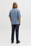 Essentials Jjearchive Logolu Pamuklu Erkek Polo Yaka T Shirt 12288877 İNDİGO