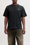Essentials Jjearchive Pamuklu Regular Fit Logolu Bisiklet Yaka Erkek T Shirt 12287990 SİYAH