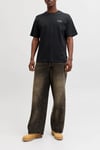 Essentials Jjearchive Pamuklu Regular Fit Logolu Bisiklet Yaka Erkek T Shirt 12287990 SİYAH