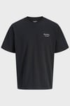 Essentials Jjearchive Pamuklu Regular Fit Logolu Bisiklet Yaka Erkek T Shirt 12287990 SİYAH