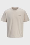 Essentials Jjearchive Pamuklu Regular Fit Logolu Bisiklet Yaka Erkek T Shirt 12287990 AÇIK BEJ