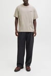 Essentials Jjearchive Pamuklu Regular Fit Logolu Bisiklet Yaka Erkek T Shirt 12287990 AÇIK BEJ
