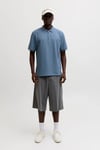 Essentials Jjeaustin Normal Kalıp Fermuarlı Erkek Polo Yaka T Shirt 12279177 İNDİGO