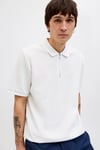 Essentials Jjeaustin Normal Kalıp Fermuarlı Erkek Polo Yaka T Shirt 12279177 BEYAZ