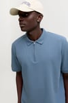 Essentials Jjeaustin Normal Kalıp Fermuarlı Erkek Polo Yaka T Shirt 12279177 İNDİGO