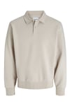 Essentials Jjebradley Pamuk Karışım Regular Fit Erkek Polo Yaka Sweat 12278586 TAŞ