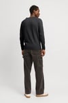 Essentials Jjebreeze Pamuklu Regular Fit Bisiklet Yaka Erkek Kazak 12269654 SİYAH