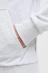Essentials Jjebryan Logolu % 100 Pamuk Relaxed Fit Kapüşonlu Erkek Sweat 12268128 AÇIK GRİ